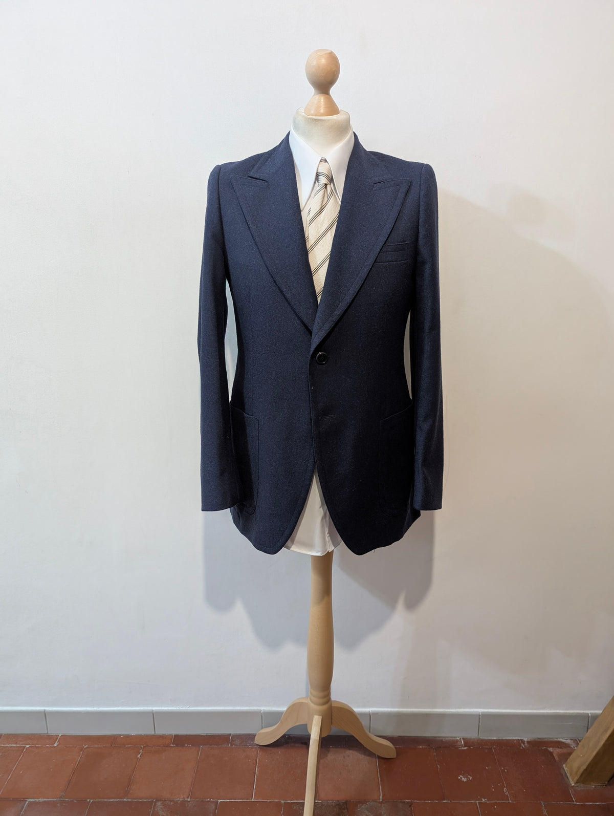 Veste bleu marine en flanelle lourdes