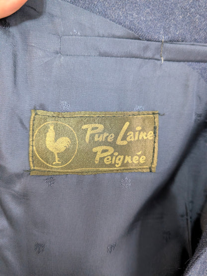 Veste bleu marine en flanelle lourdes