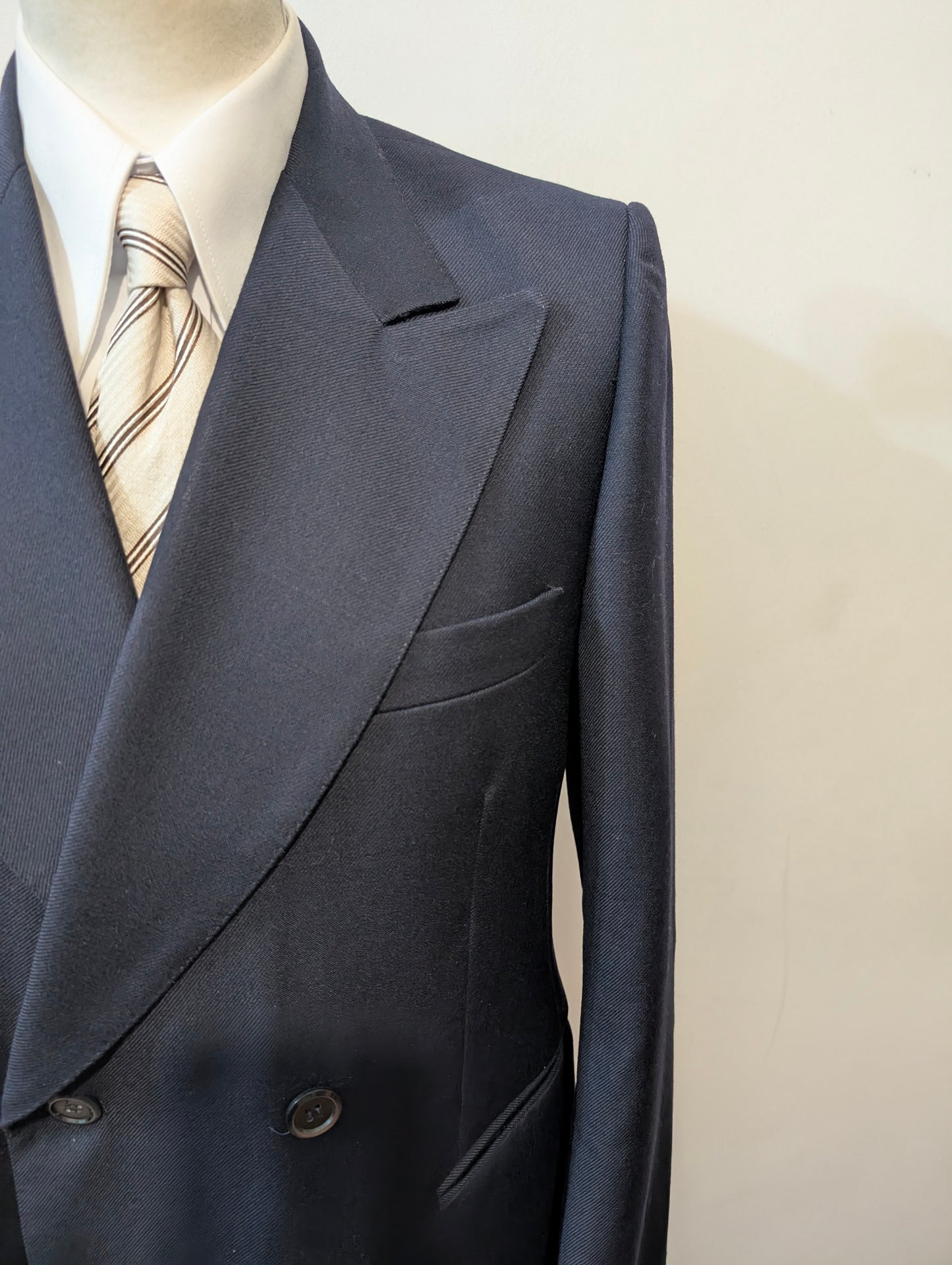 Veste croisée bleu marine