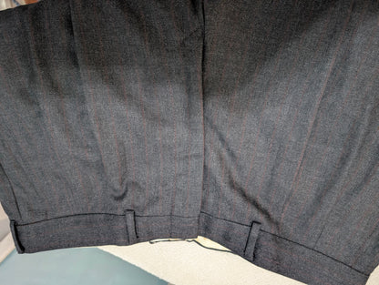 Costume croisé pinstripe en laine