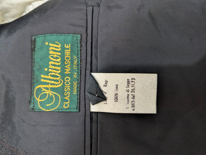 Costume croisé pinstripe en laine