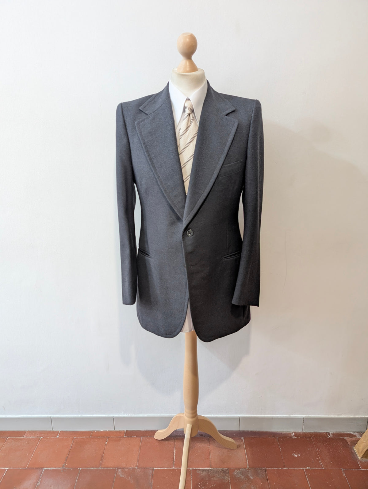 Veste bleu grise en laine