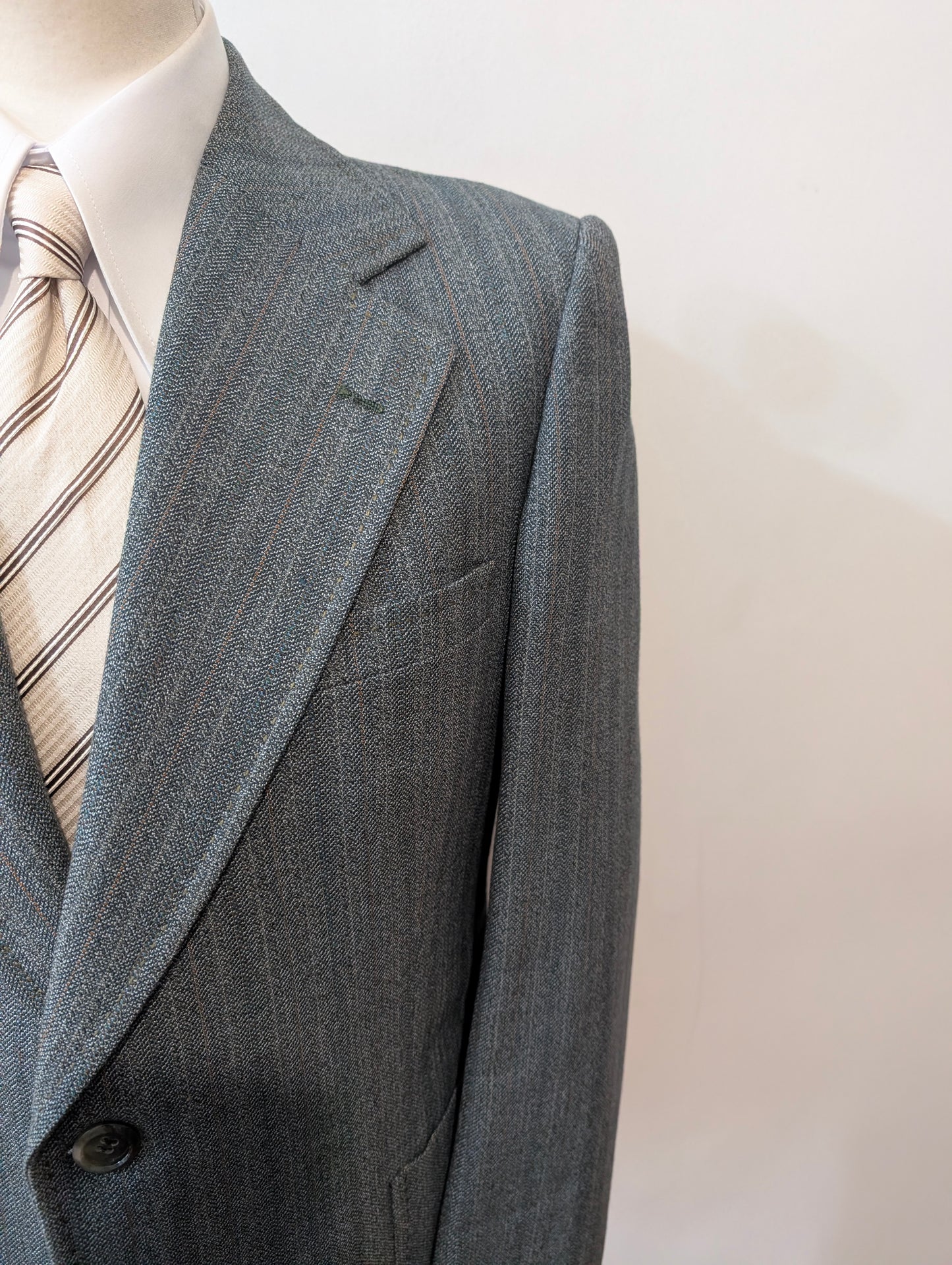 Veste gris vert en laine