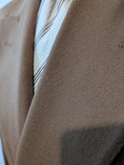 Veste marron en laine et cachemire