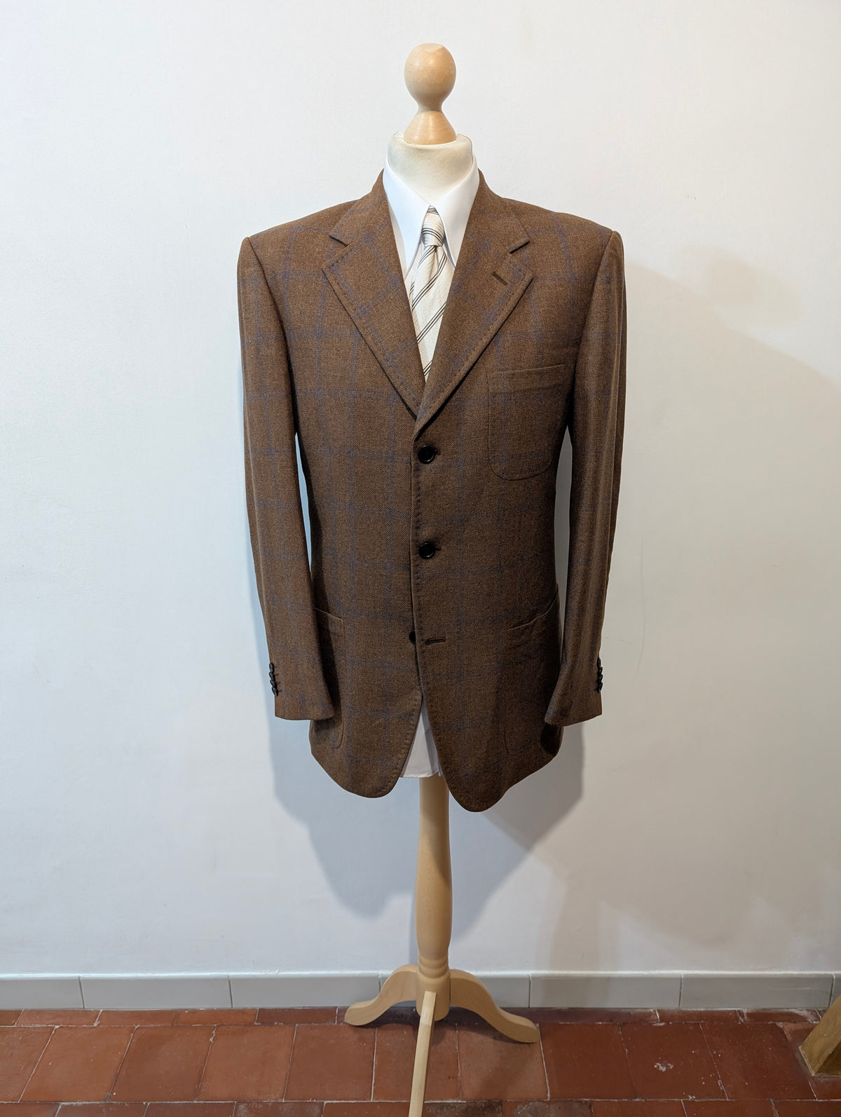 Veste marron en tweed