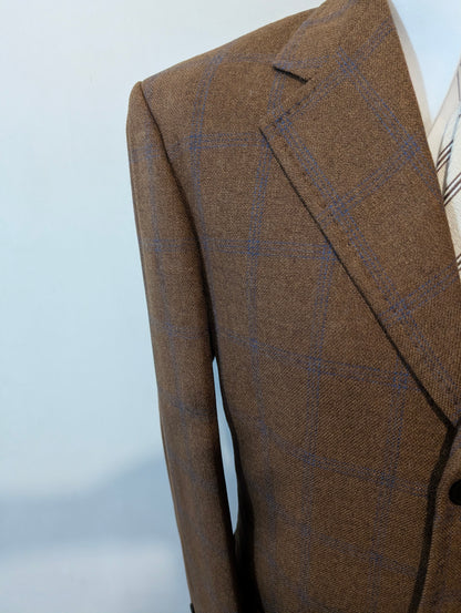 Veste marron en tweed