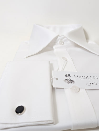 White French Collar Shirt | 100% 2-Ply Cotton Twill