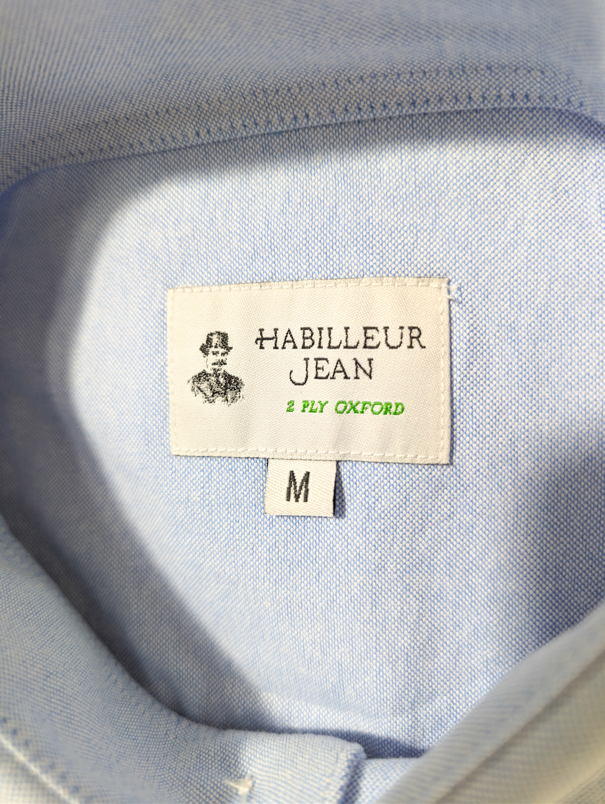 Chemise popover Oxford bleue