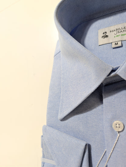 Chemise popover Oxford bleue