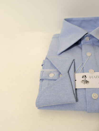 Chemise popover Oxford bleue