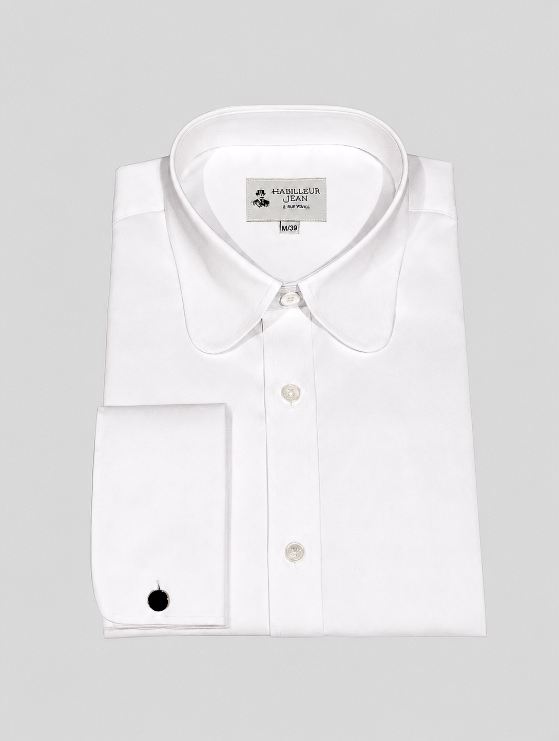 Col boutonné, twill double retors
