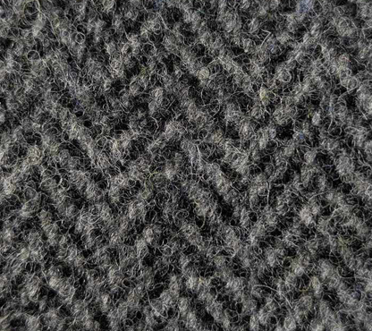 Tweed gris à chevron
