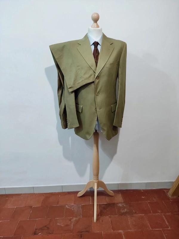 Khaki cotton suit