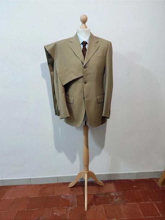 Beige Brown wool suit