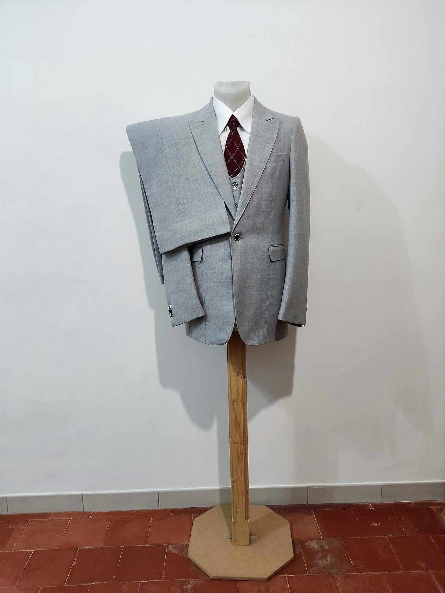 3 piece flannel suit