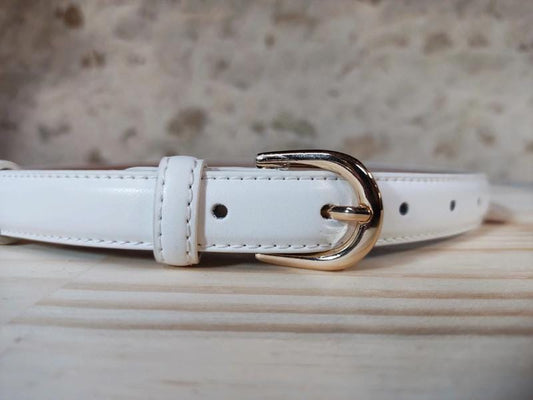 White Belt leather