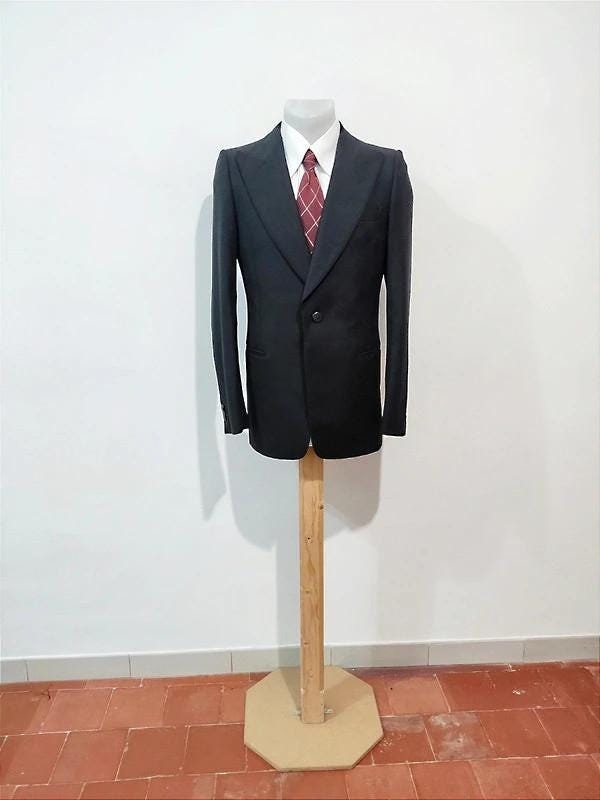 Black jacket peak lapel