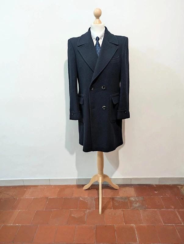 Navy polo coat