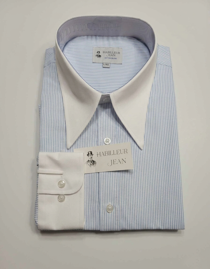 Winchester shirt with a point collar in a cotton blend