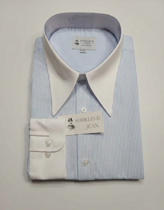 Winchester shirt with a point collar in a cotton blend